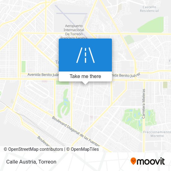 Mapa de Calle Austria