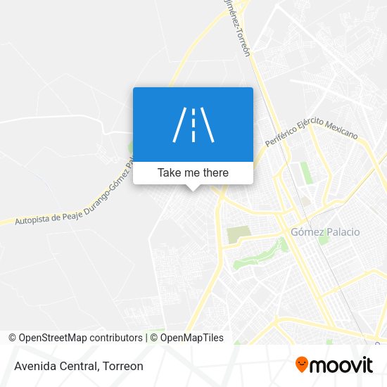 Mapa de Avenida Central