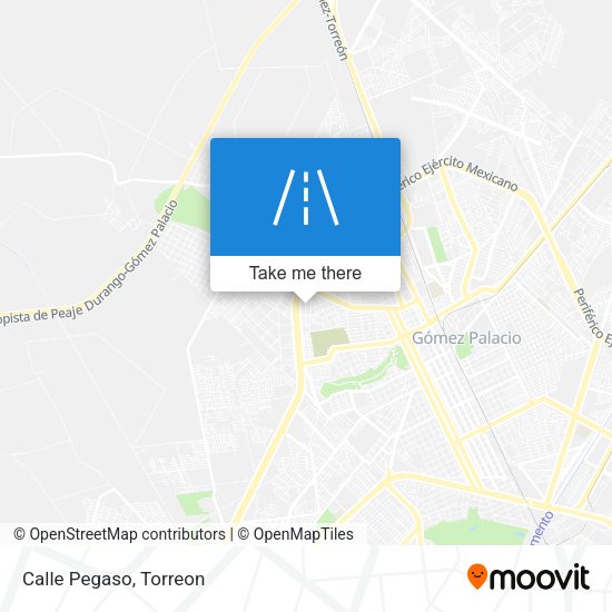Mapa de Calle Pegaso
