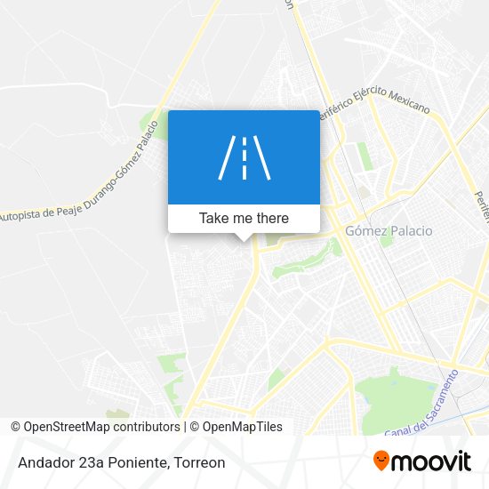 Mapa de Andador 23a Poniente