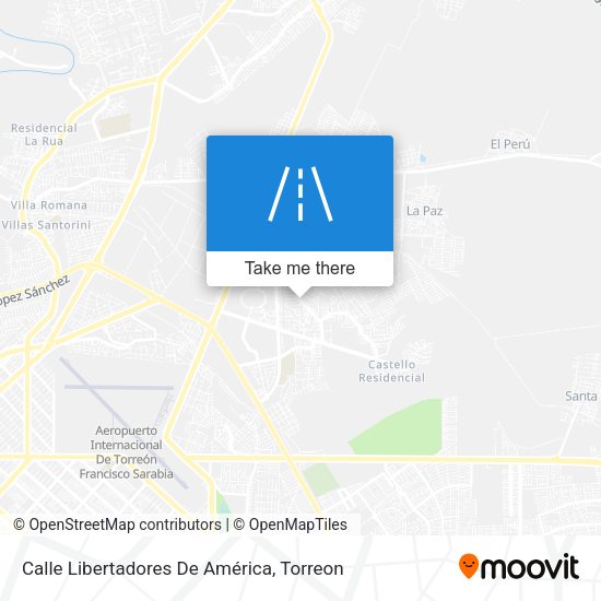 Calle Libertadores De América map