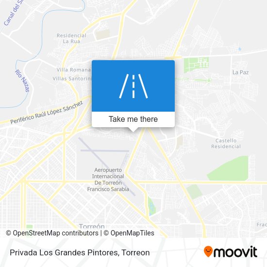 Privada Los Grandes Pintores map