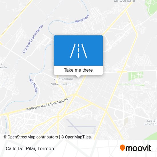 Mapa de Calle Del Pilar