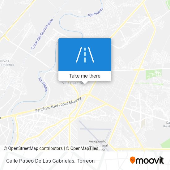 Mapa de Calle Paseo De Las Gabrielas