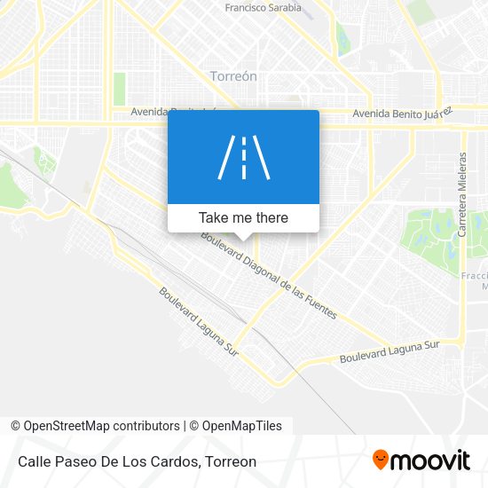 Calle Paseo De Los Cardos map