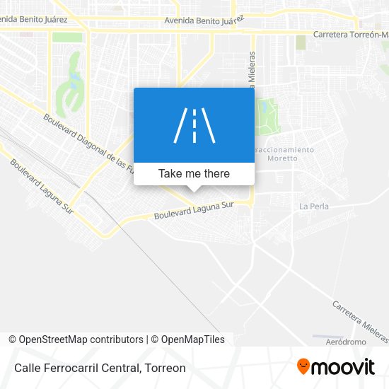 Calle Ferrocarril Central map