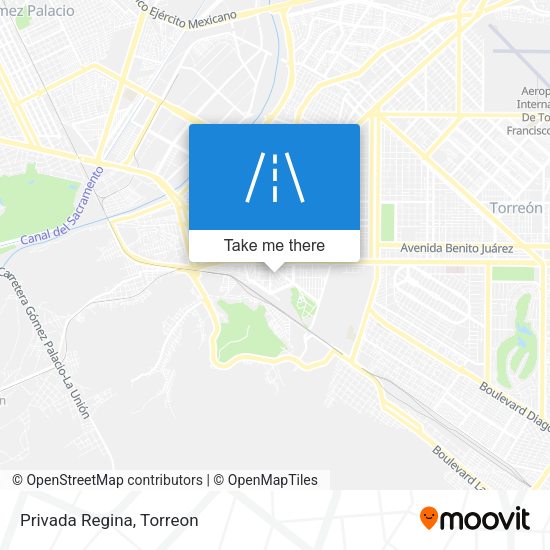 Mapa de Privada Regina
