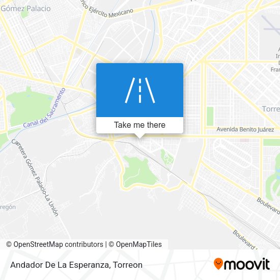 Mapa de Andador De La Esperanza