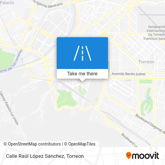 Mapa de Calle Raúl López Sánchez