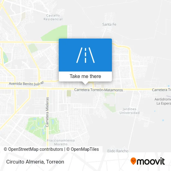 Circuito Almeria map