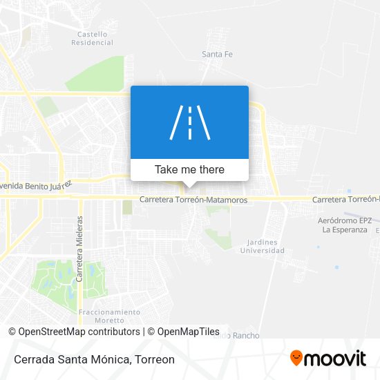 Mapa de Cerrada Santa Mónica