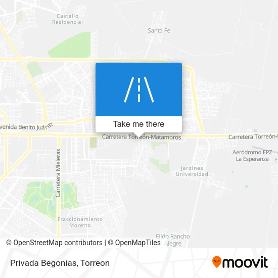 Privada Begonias map