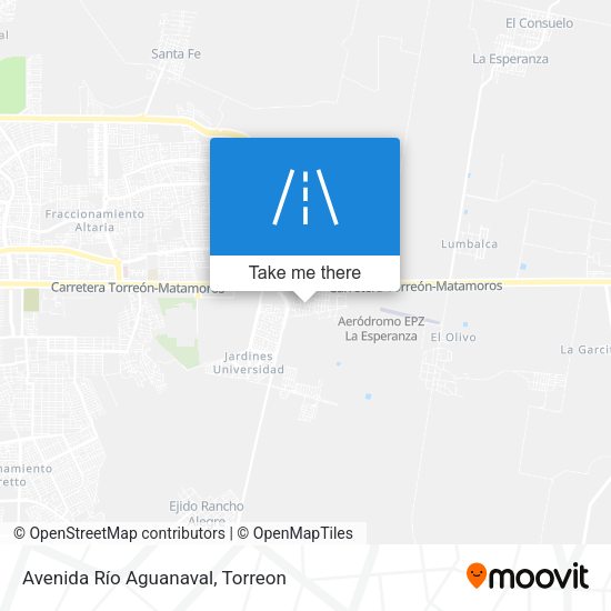 Avenida Río Aguanaval map