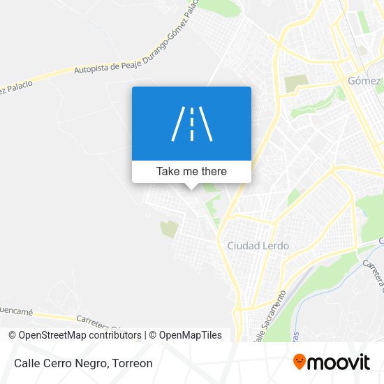 Mapa de Calle Cerro Negro