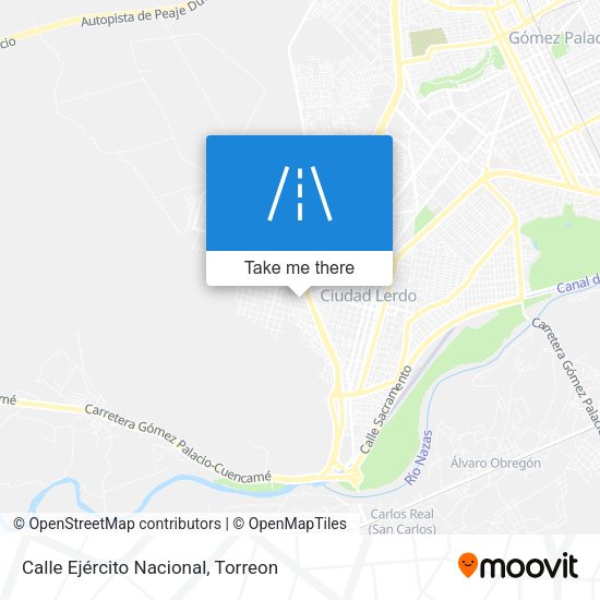 Calle Ejército Nacional map