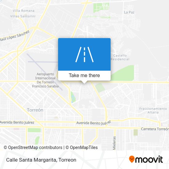 Calle Santa Margarita map