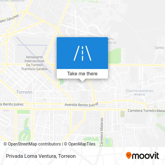 Mapa de Privada Loma Ventura