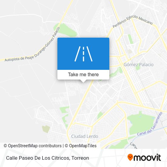 Mapa de Calle Paseo De Los Cítricos