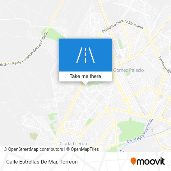 Mapa de Calle Estrellas De Mar