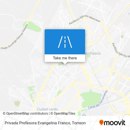 Privada Profesora Evangelina Franco map