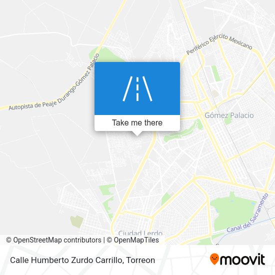 Mapa de Calle Humberto Zurdo Carrillo