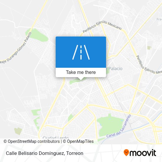 Calle Belisario Domínguez map