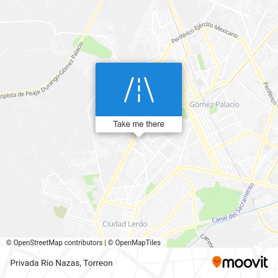 Privada Río Nazas map
