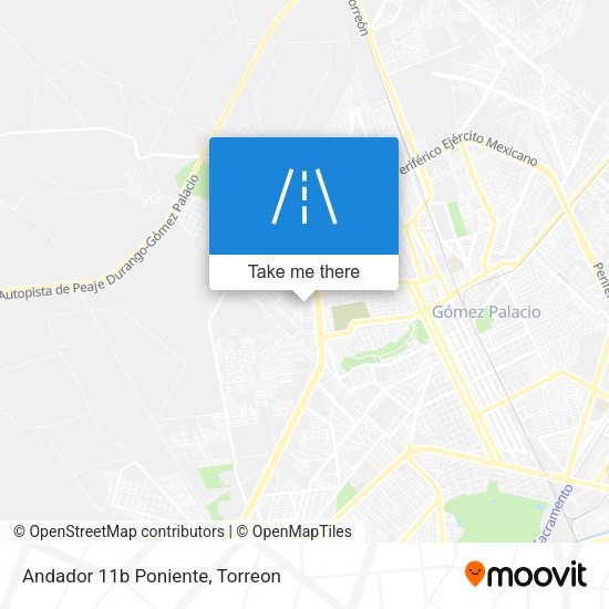 Mapa de Andador 11b Poniente