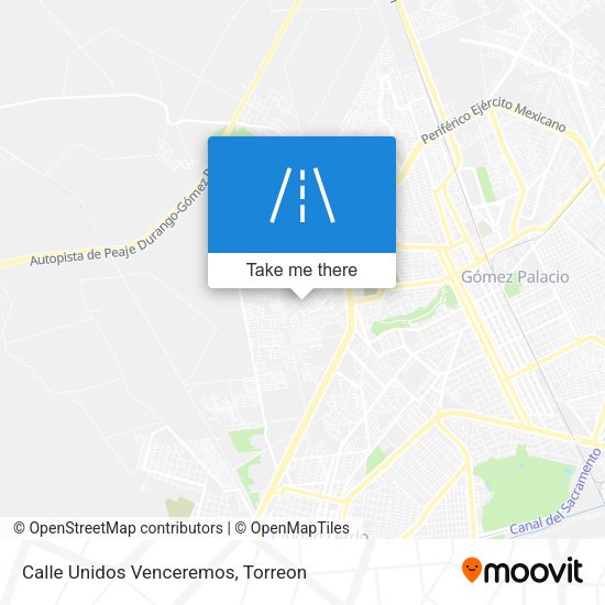 Mapa de Calle Unidos Venceremos