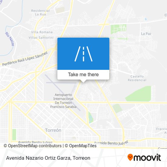 Mapa de Avenida Nazario Ortiz Garza