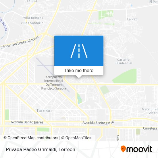 Privada Paseo Grimaldi map
