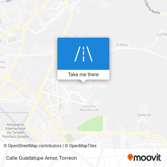 Mapa de Calle Guadalupe Amor