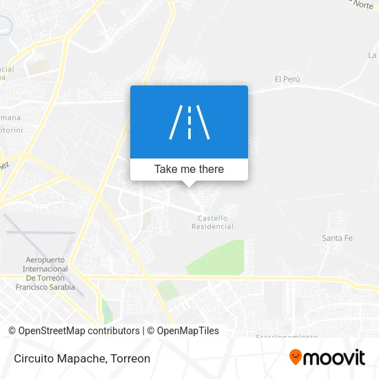 Circuito Mapache map