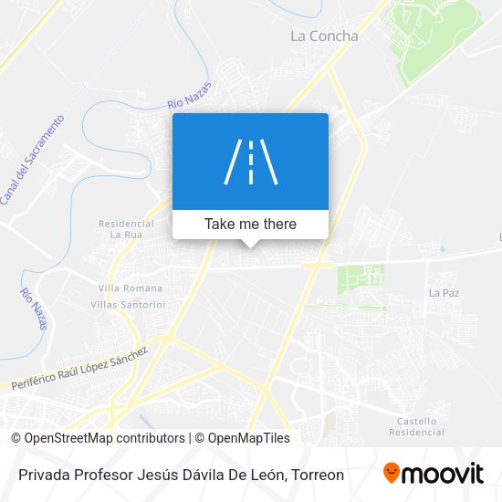 Mapa de Privada Profesor Jesús Dávila De León