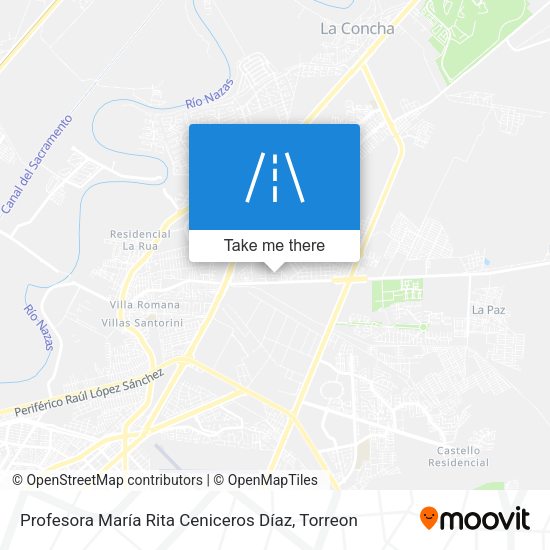 Mapa de Profesora María Rita Ceniceros Díaz