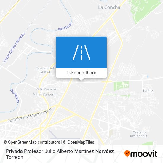 Privada Profesor Julio Alberto Martínez Narváez map