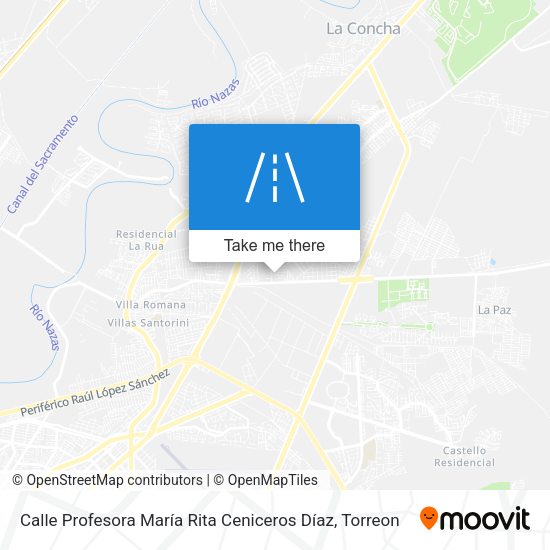 Calle Profesora María Rita Ceniceros Díaz map