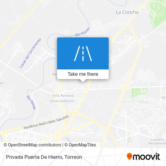 Privada Puerta De Hierro map