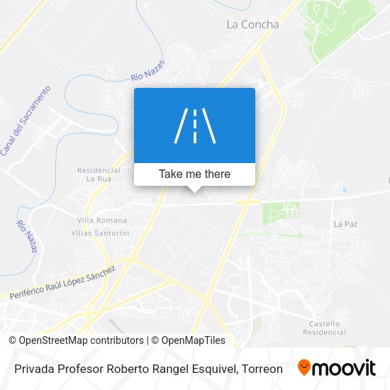 Mapa de Privada Profesor Roberto Rangel Esquivel