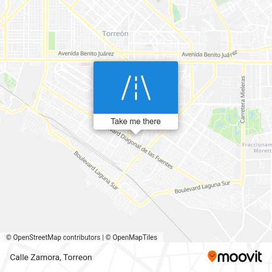 Mapa de Calle Zamora