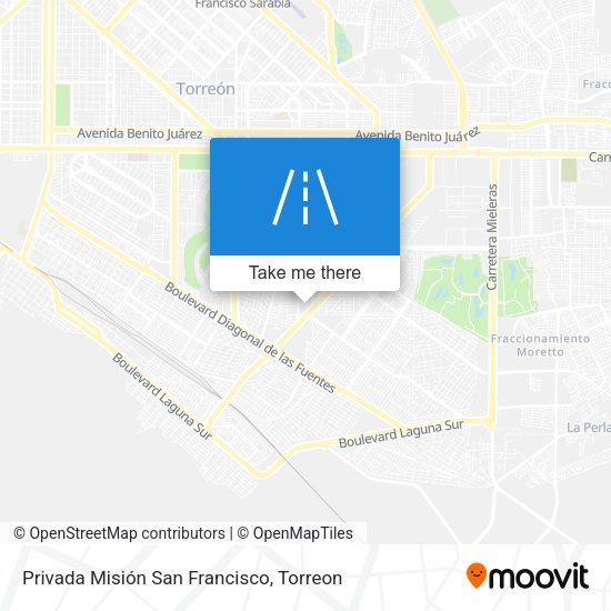 Mapa de Privada Misión San Francisco