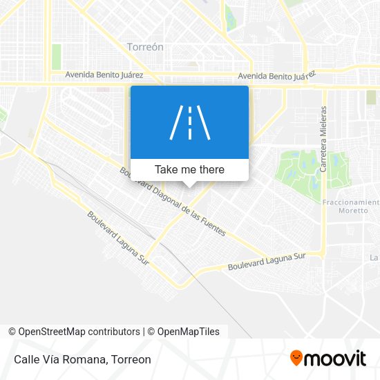 Mapa de Calle Vía Romana