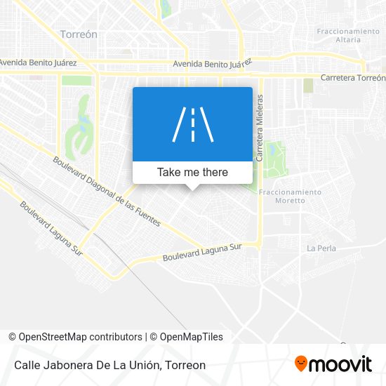 Mapa de Calle Jabonera De La Unión