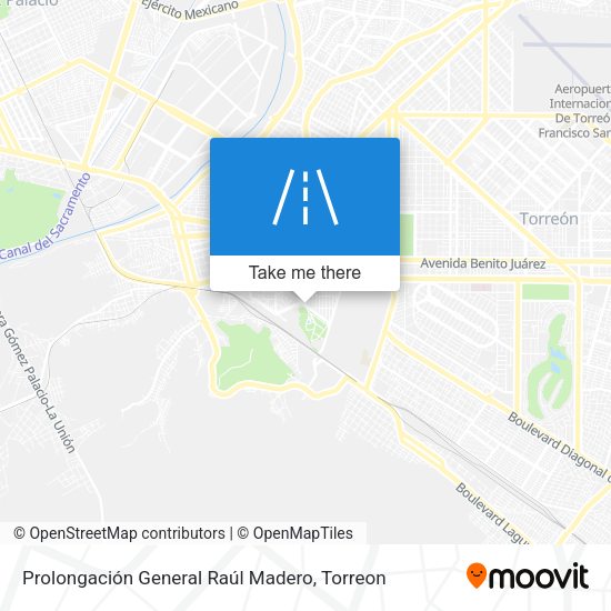 Prolongación General Raúl Madero map
