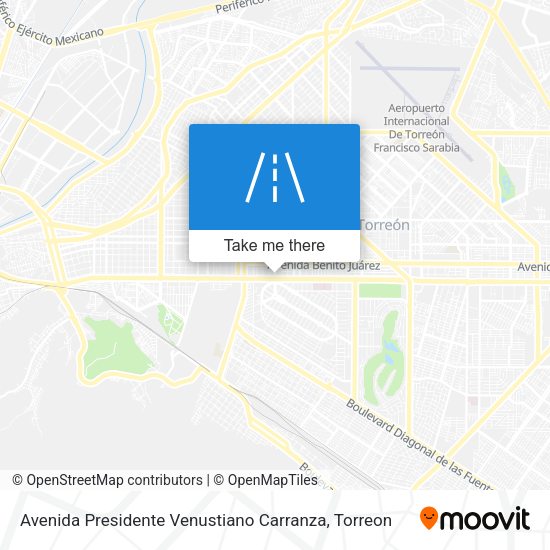 Avenida Presidente Venustiano Carranza map
