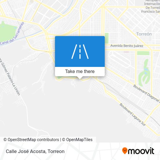 Calle José Acosta map