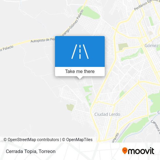 Mapa de Cerrada Topia