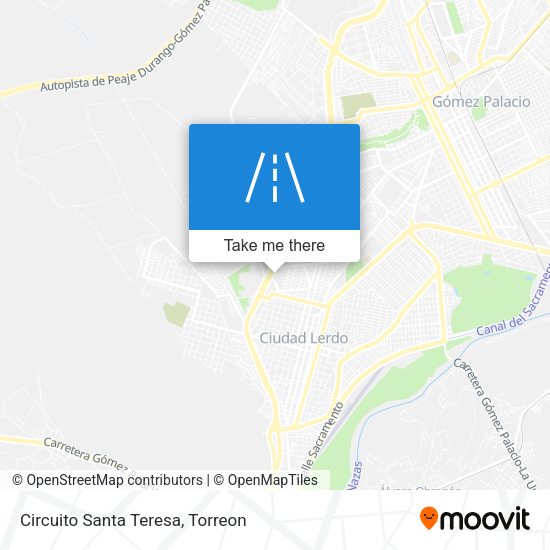Circuito Santa Teresa map