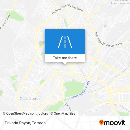 Mapa de Privada Rayón