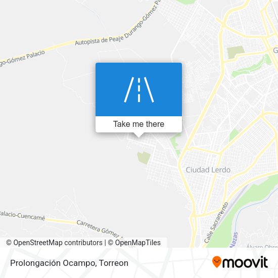 Mapa de Prolongación Ocampo